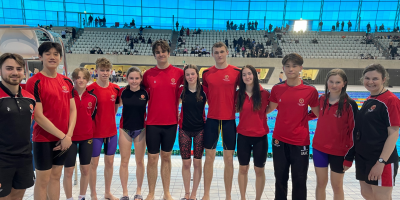 Swimmers Compete in London Olympic Pool