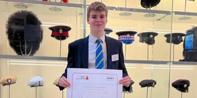 Sixth Former Receives Award at National Army Museum