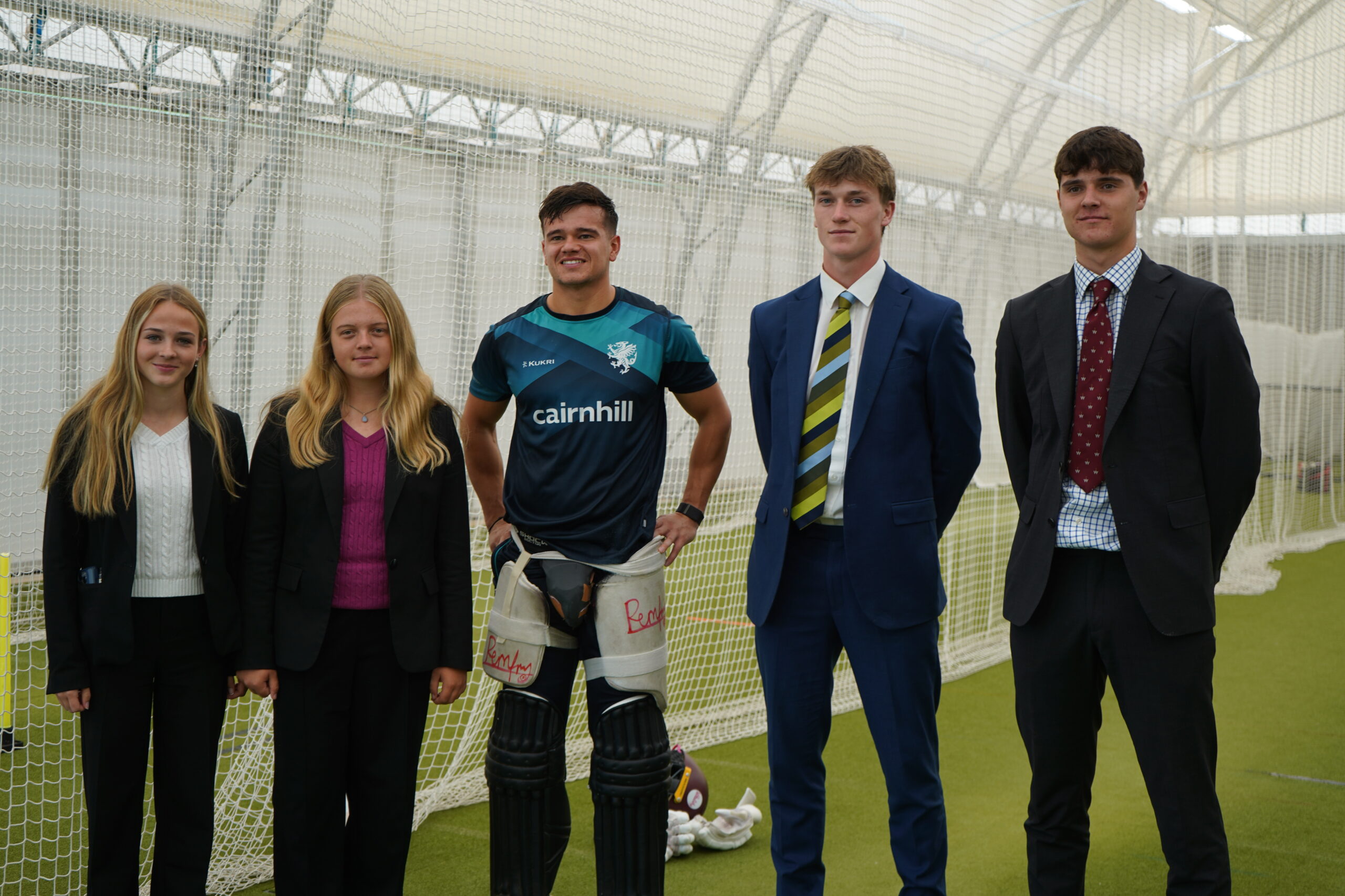 Professional cricketer Will Smeed returns to King’s for Inspiring masterclass 