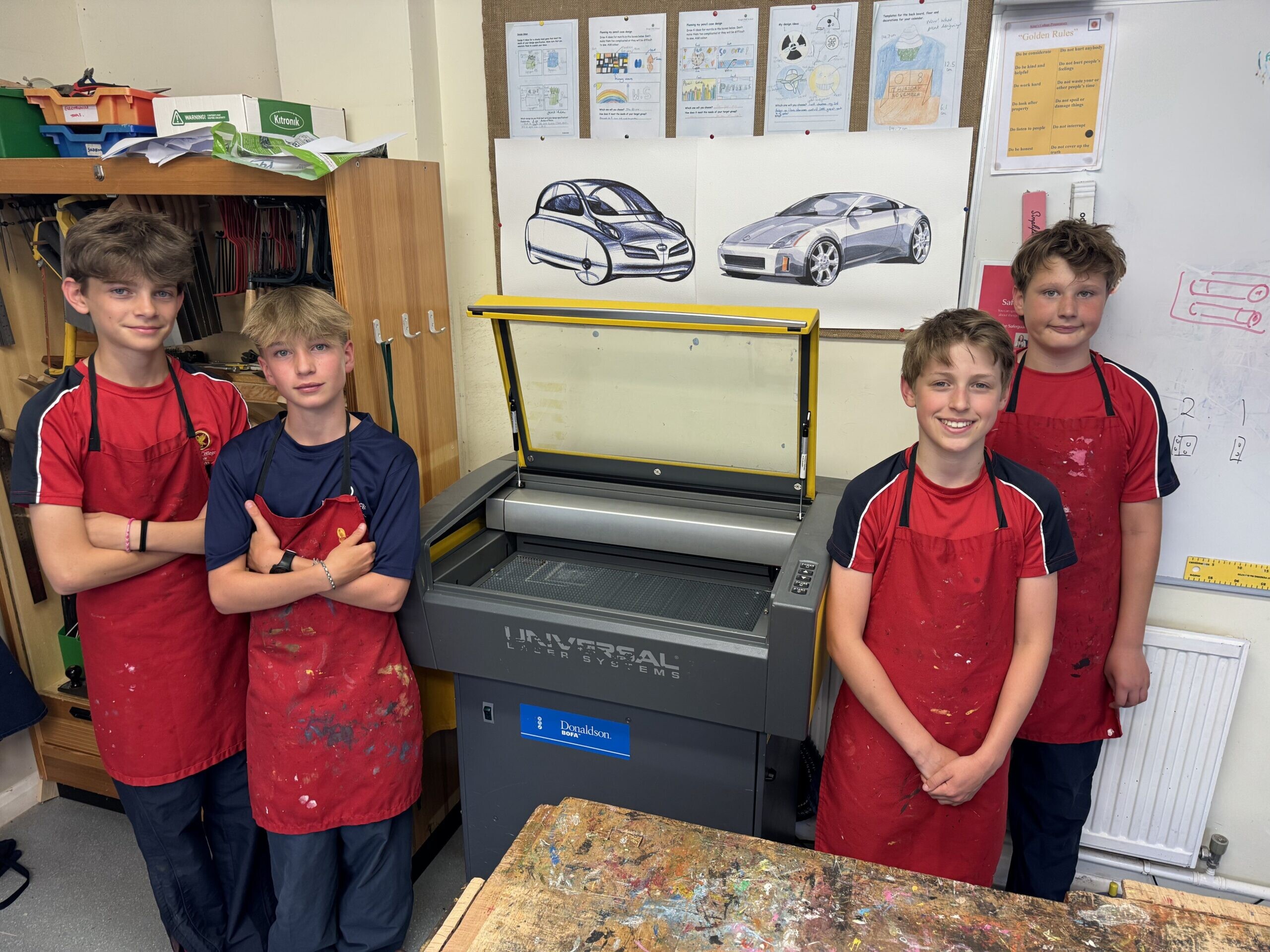 Prep Pupils Successfully Secure Funding for New DT Laser Machine